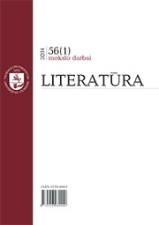 CREATION OF THE WORLD IN WORKS OF CERTAIN CONTEMPORARY LITHUANIAN AND POLISH POETS: FROM SOCREALISM TILL PRESENT Cover Image