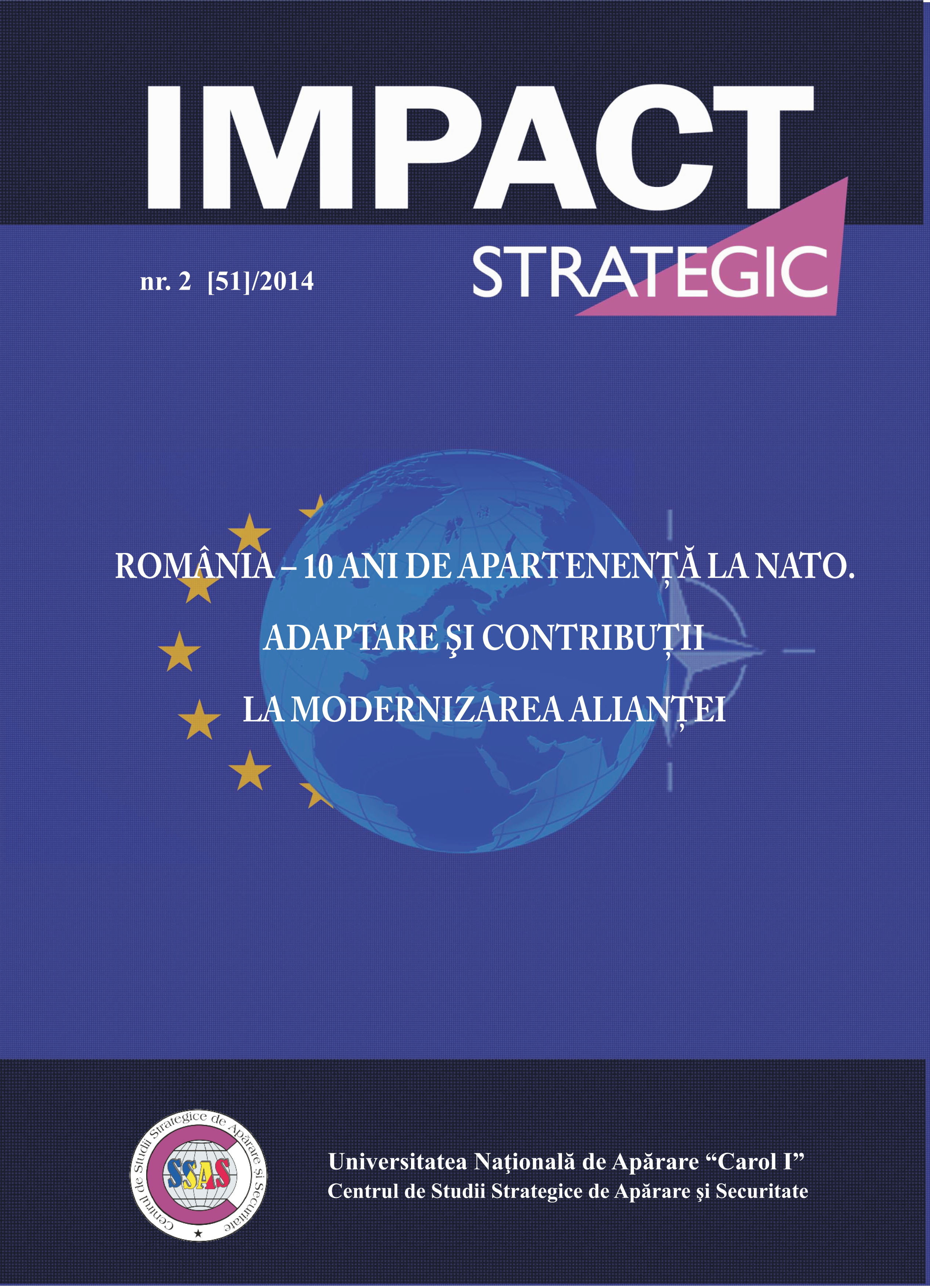 International Scientific Seminar “Romania – 10 Years of NATO Membership. Adapting and Contributing to Alliance’s Development”, March 27, 2014 Cover Image