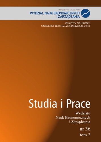 STUDY OF THE FORECASTS EFFICIENCY OF VARIABLES DESCRIBING SELECTED ACTIVITIES OF SZCZECIN-ŚWINOUJŚCIE HARBOUR Cover Image