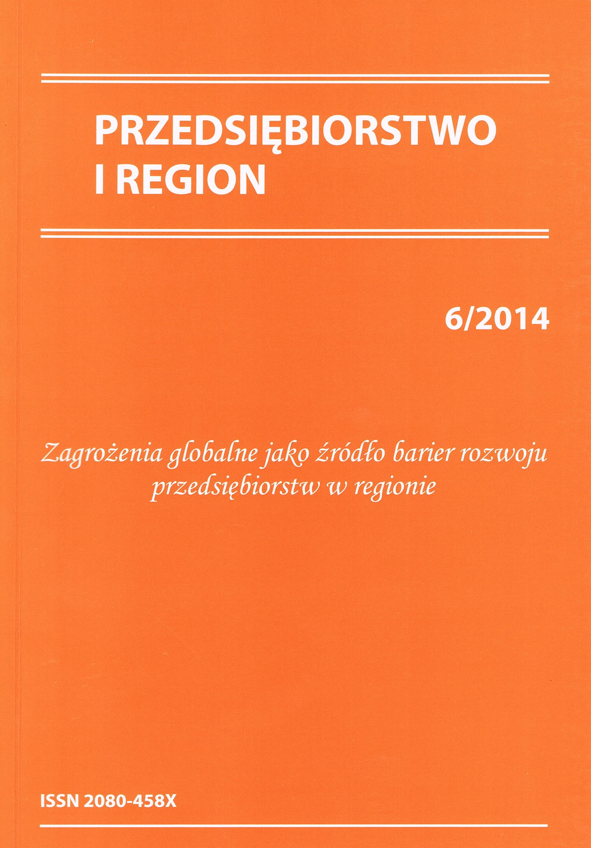 Conditions of entrepreneurship in Poland in the age of global crisis Cover Image