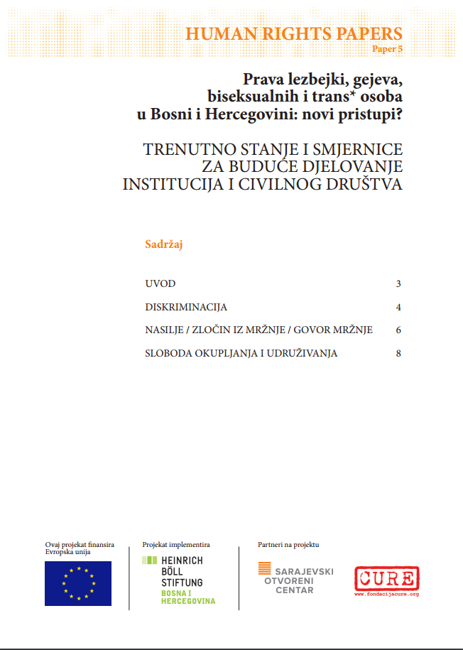 Prava lezbejki, gejeva, biseksualnih i trans*osoba u Bosni i Hercegovini: novi pristupi?