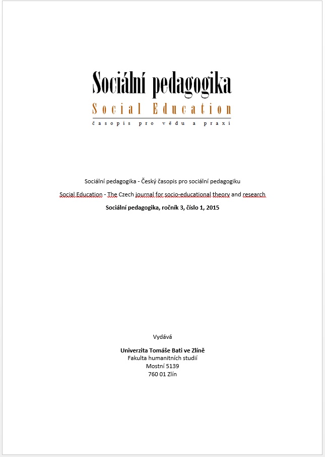 Problematic behaviour of students and the role of the social pedagogue in teacher’s self-assessment Cover Image