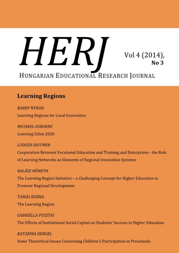 The Learning Region Initiative – a Challenging Concept for Higher Education to Promote Regional Development Cover Image