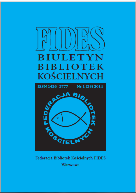 PROMOCJA BIBLIOTEK KOŚCIELNYCH W MEDIACH SPOŁECZNOŚCIOWYCH