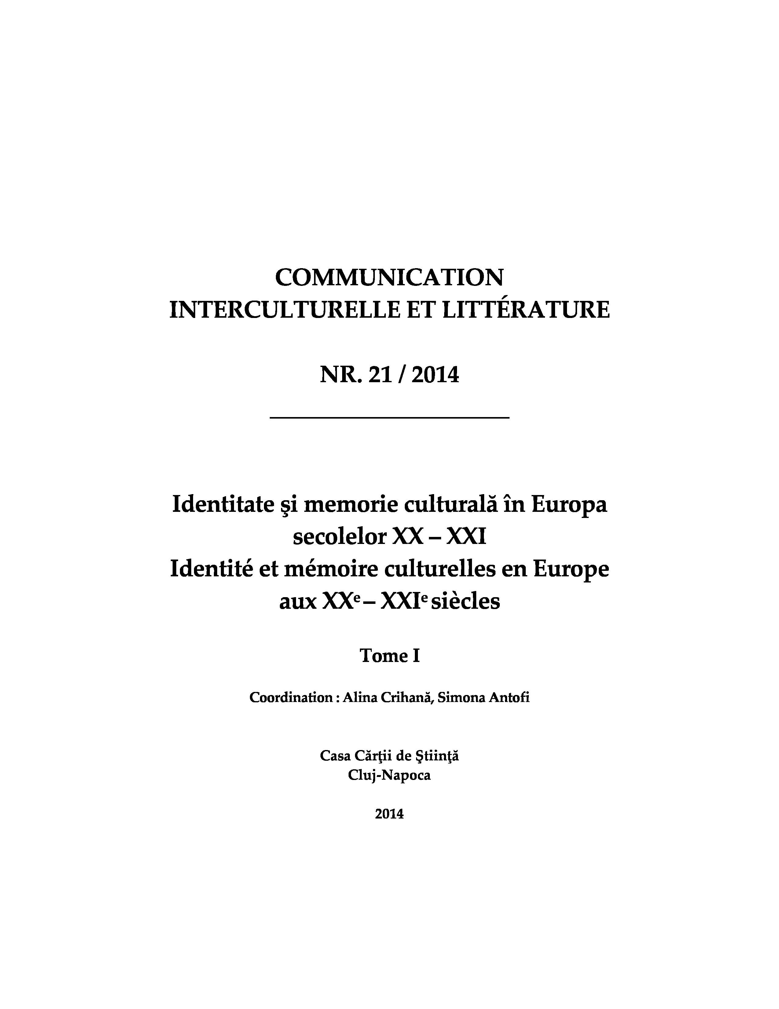 Les dimensions de l’identité féminine, de l’histoire et du pouvoir mnésique dans le théâtre francophone européen du XXIe siècle : le cas de la dramaturgie de Sonia Ristić Cover Image