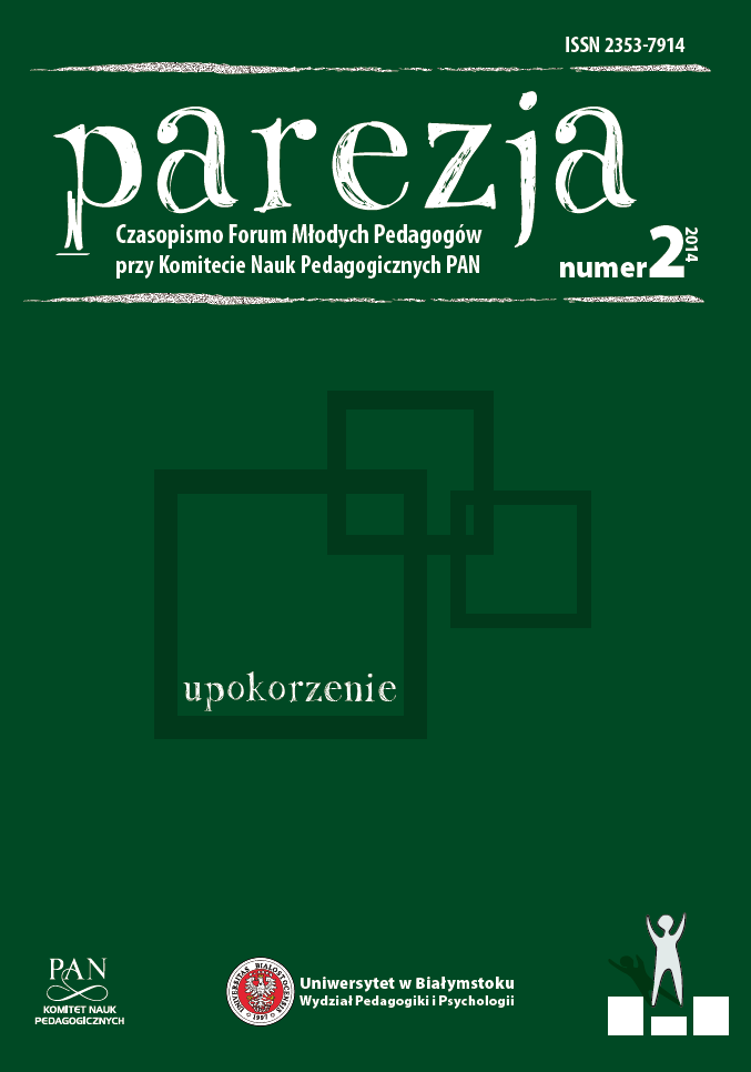 Self-Education and Peer Self-Help Group under the auspices of the Committee of the Academy of Pedagogical Sciences – fifth anniversary of functioning from the perspective of reflexivity Cover Image