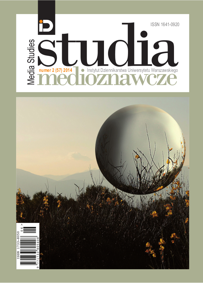 The function of press photography – an analysis on the example of the title page of “Gazeta Wyborcza” Cover Image