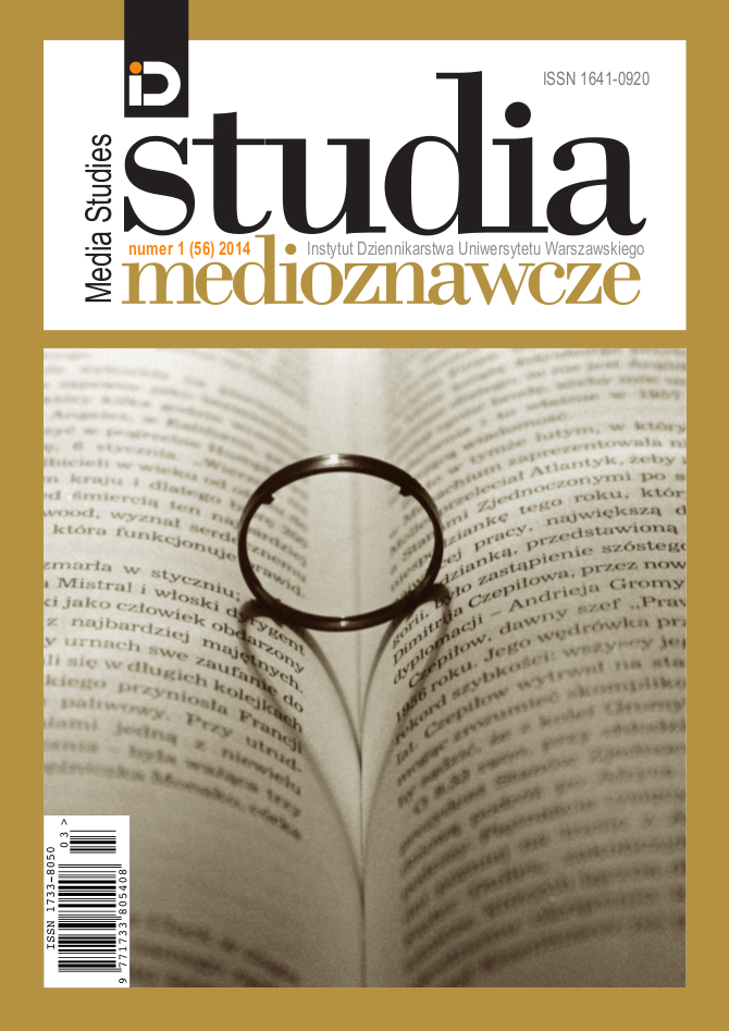 Programmes about Books on Polish Television Channels. A Half-decade Review (1952–2002) Cover Image