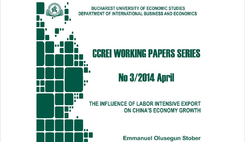 The influence of Labor Intensive Export on China's Economy Growth Cover Image