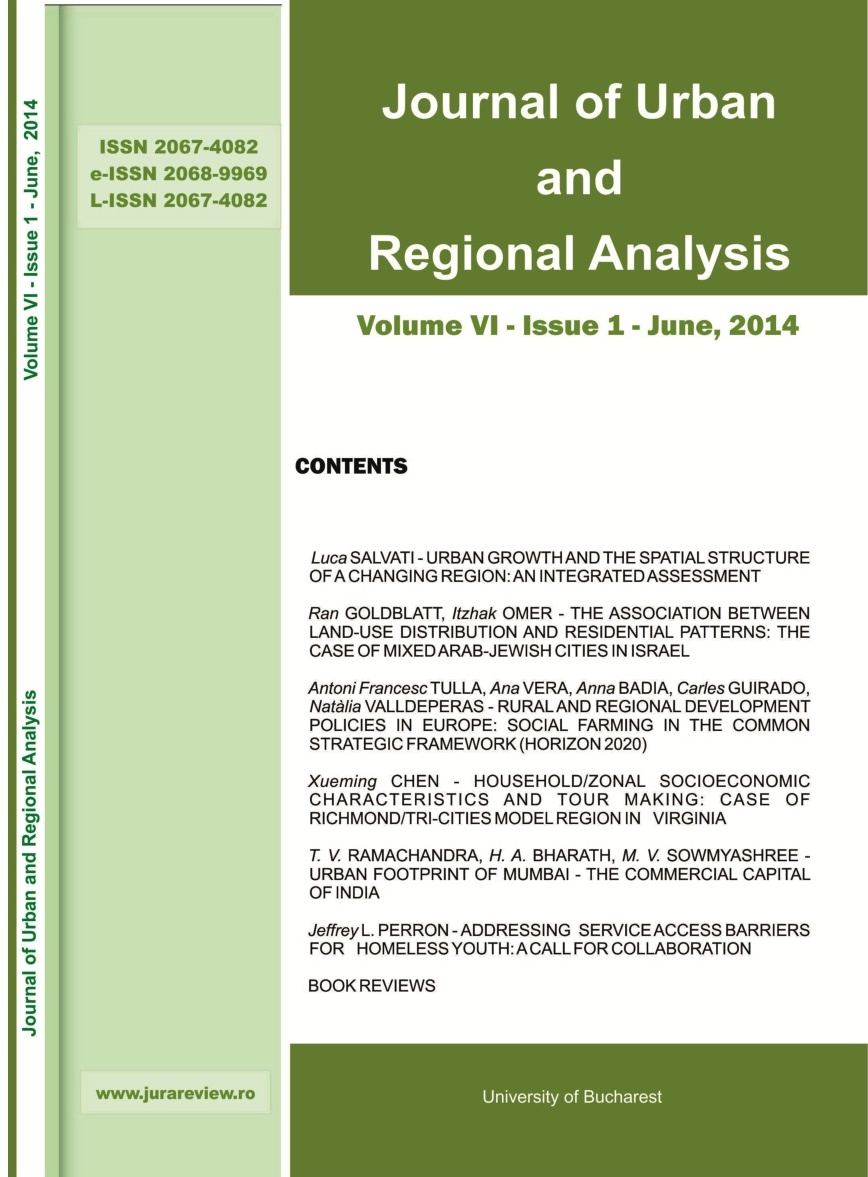 HOUSEHOLD/ZONAL SOCIOECONOMIC CHARACTERISTICS AND TOUR MAKING: CASE OF RICHMOND/TRI-CITIES MODEL REGION IN VIRGINIA Cover Image