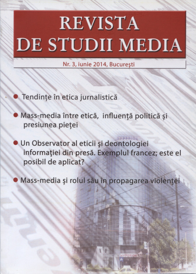 An Observatory of the Ethics and the Deontology of the Press Information. The French Example; Is It Possible to Apply? Cover Image