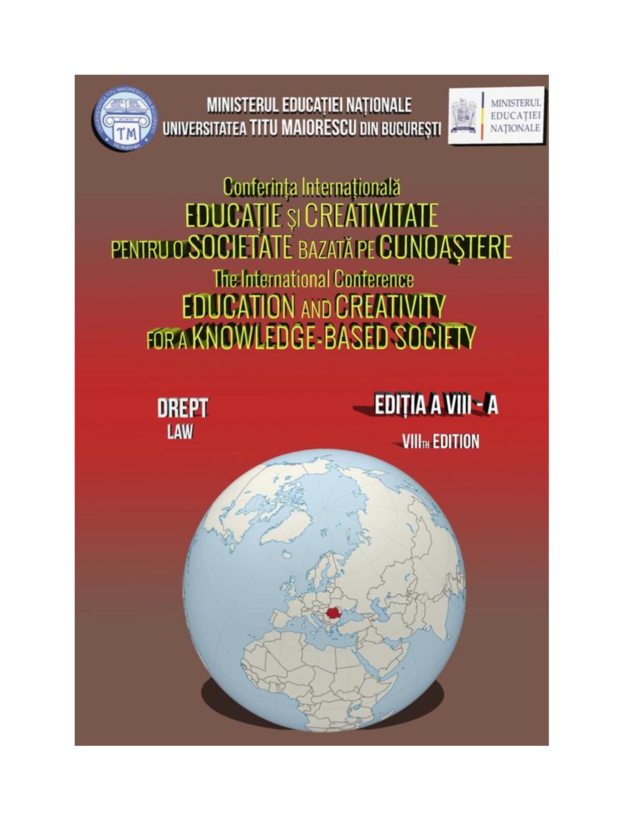 AD-HOC ARBITRATION AND INSTITUTIONAL ARBITRATION.
REGULATION, GENERAL RULES AND ELEMENTS OF NOVELTY Cover Image