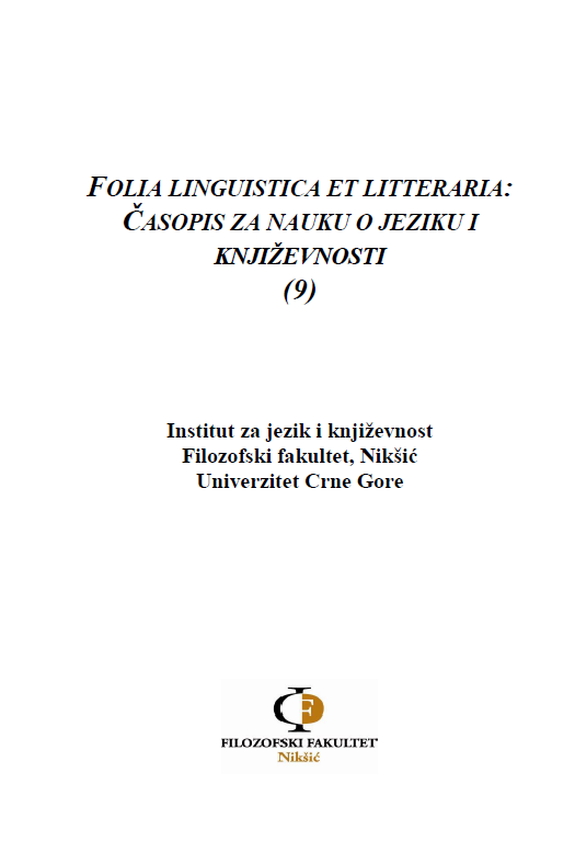 FORMS OF POLITENESS WITHIN THE SPEECH ACT OF REQUESTING REGARDING THE PARAMETERS REGION AND AGE IN THE MONTENEGRIN LANGUAGE Cover Image