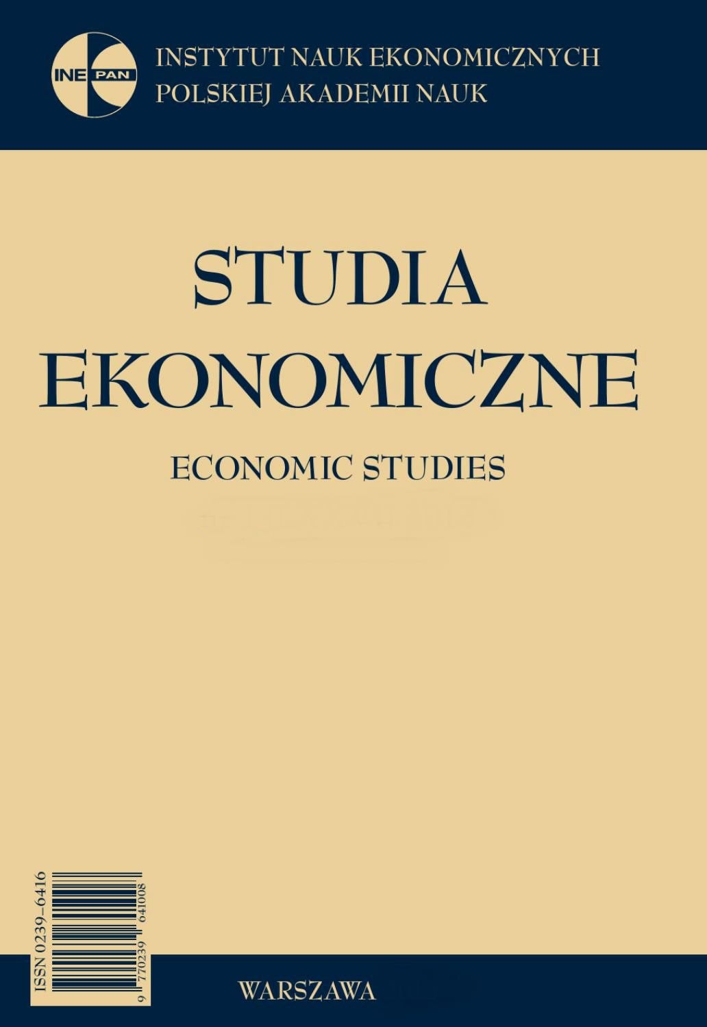 The division of sciences and the position and status of economics Cover Image