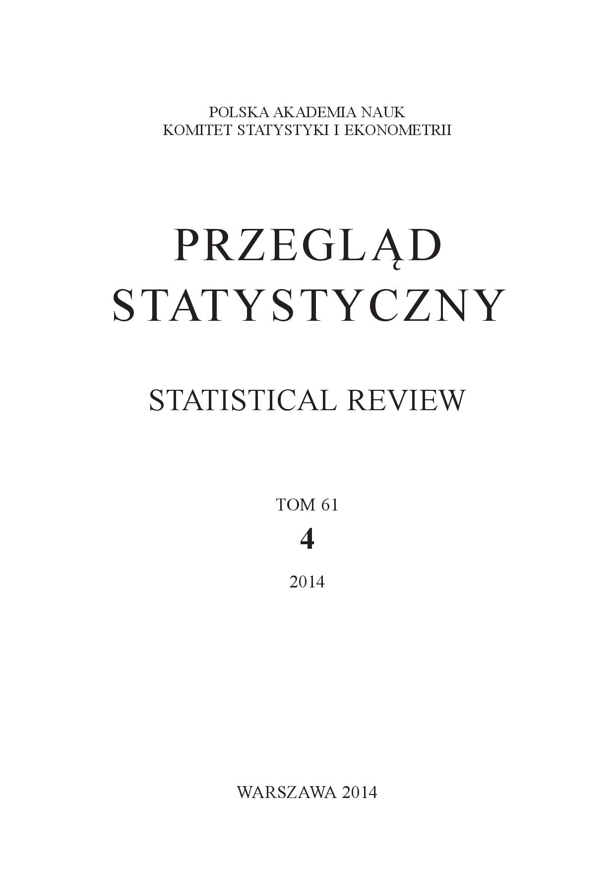 Professor Czesław Domański – the Founder of the Lodz School of Nonparametric Statistics Cover Image