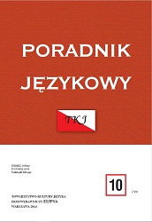 A review of Polish linguistic studies and journals published in 2013