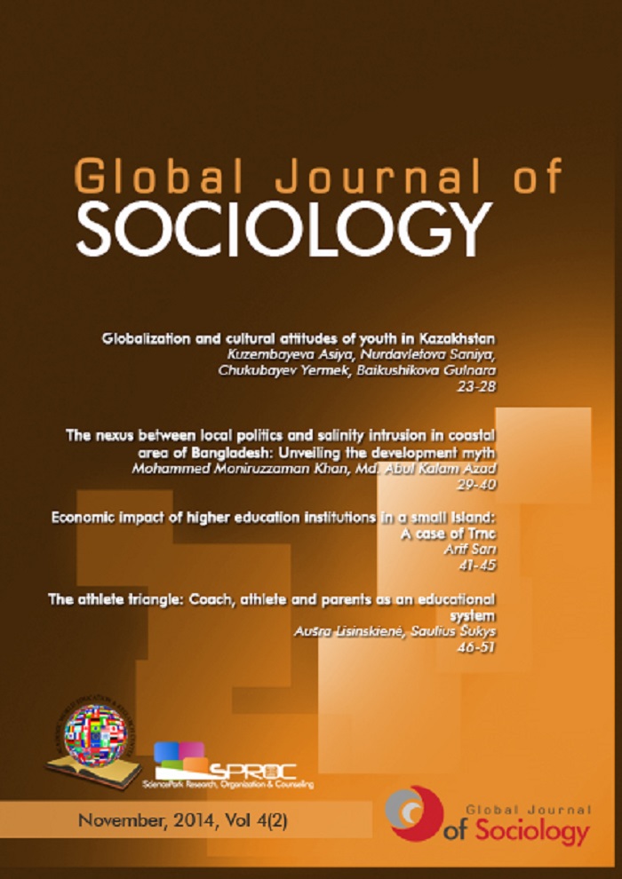 Globalization and cultural	attitudes of youth in Kazakhstan