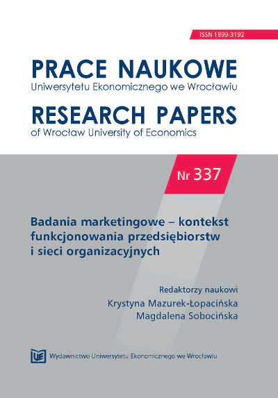 Determinants of distribution channels choiceof financial services in the light of the resultsof quantitative research Cover Image