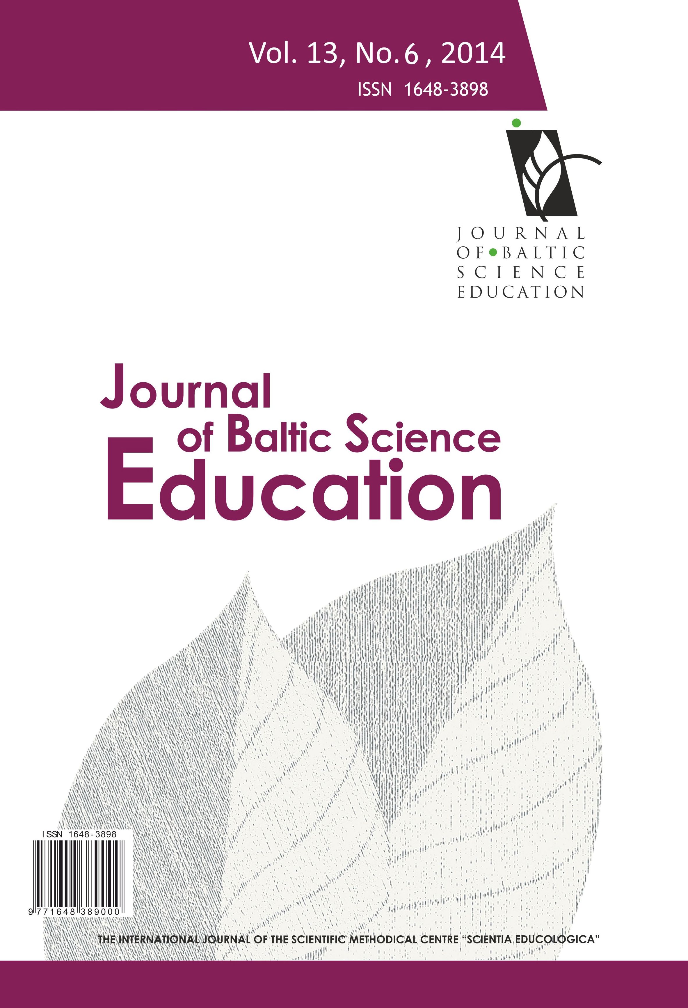 THE EFFECTS OF 3D PLASTIC MODELS OF ANIMALS AND CADAVERIC DISSECTION ON STUDENTS’ PERCEPTIONS OF THE INTERNAL ORGANS OF ANIMALS Cover Image