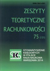 The importance of Professor Elżbieta Burzym’s contribution to the development of accounting theory, research and practice in Poland Cover Image