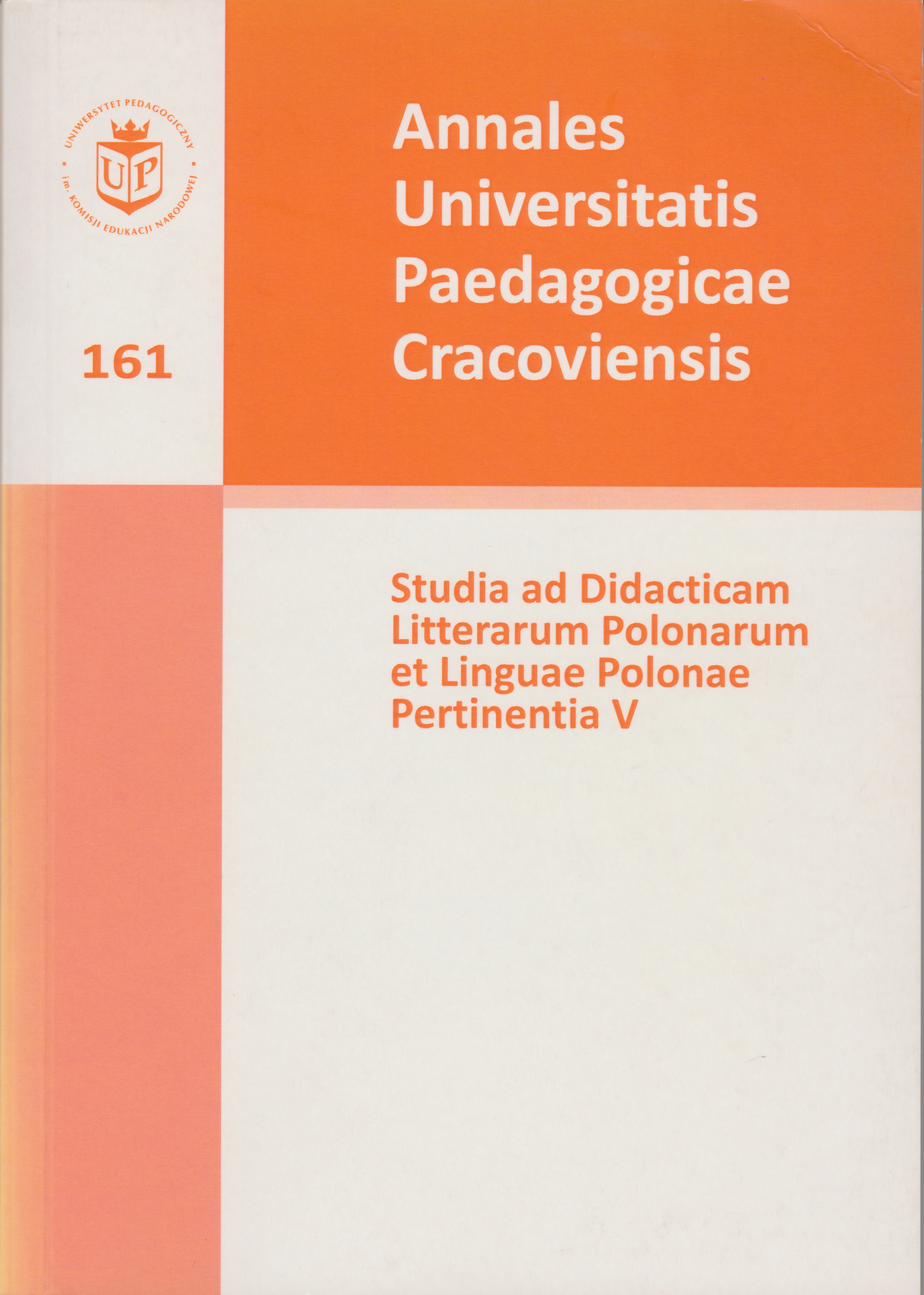 „O sacred love of the beloved country…”? On shaping the patriotic attitude during the Polish language lessons – between the tradition and change Cover Image