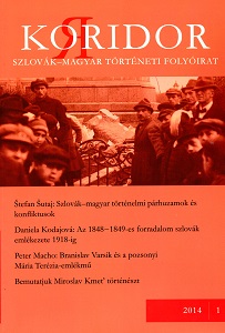 Szlovák–magyar történelmi párhuzamok és konfliktusok (a nemzeti történelmek közép-európai kontextusban) avagy a közös szlovák–magyar szövegek írásáról Cover Image