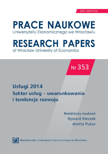 Specificity of logistic processes in service activities Cover Image