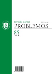 THE POLITICAL TRANSFORMATION IN LITHUANIA: ALTERATIONS OF INDIVIDUAL MENTALITY Cover Image
