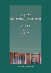 The processes and methods of Czech and Polish translation – the equivalence of biblical realities Cover Image