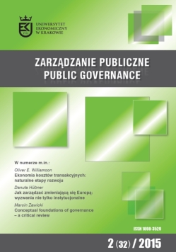 Conceptual foundations of governance – a critical review Cover Image