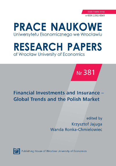 The scope of disclosures of fair value measurement methods of financial instruments in financial statements of banks listed on the Warsaw Stock Exchan Cover Image