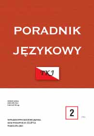 “Poradnik Językowy” (The Linguistic Guide) on-line Cover Image