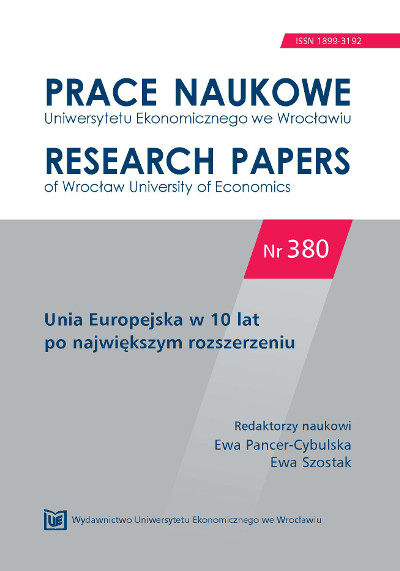 New model of the European cohesion policy and its implications for social and economic development in Poland  Cover Image