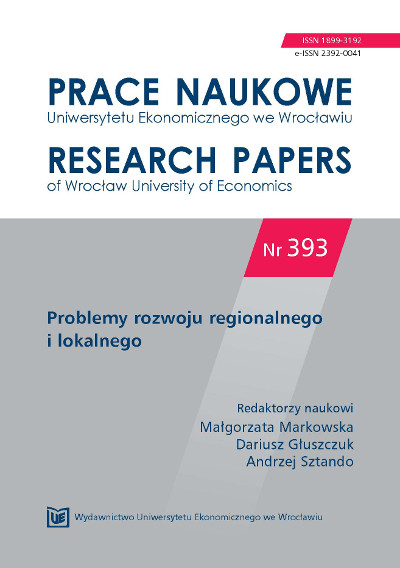 Entrepreneurship as a factor of regional development on the example of Opolskie Voivodeship  Cover Image