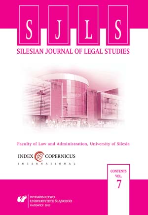 List of selected books published by the researchers of the Faculty of Law and Administration of the University of Silesia in 2014 Cover Image