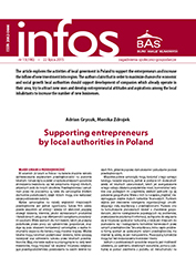 Supporting entrepreneurs by local authorities in Poland