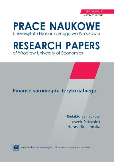 The critical analysis of the system for the selection of projects financed from the European Social Fund in Poland in the years 2007-2013  Cover Image