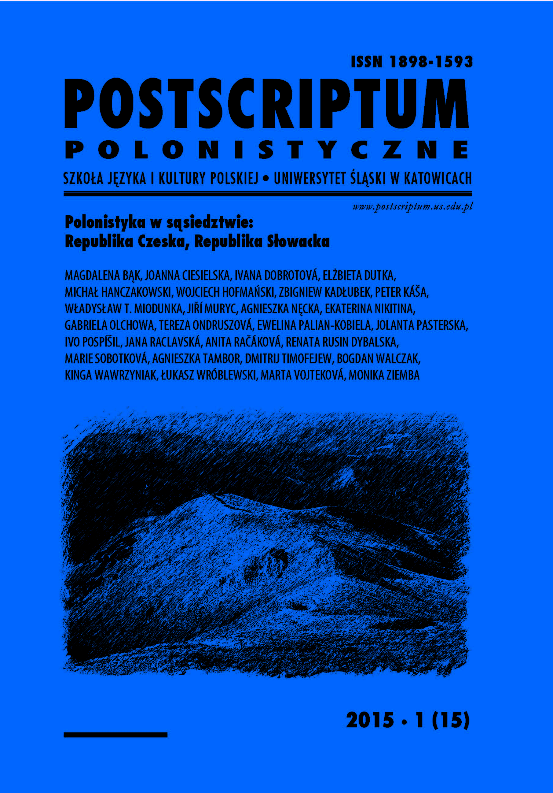 Projects run by Polish Studies Section at the Department of Slavonic Studies at Palacký Univeristy in Olomouc Cover Image