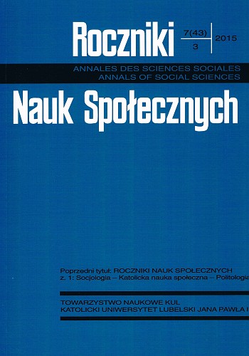 Maria Ossowska’s and Janusz Mariański’s Sociology of Morality a Comparative Analysis Cover Image