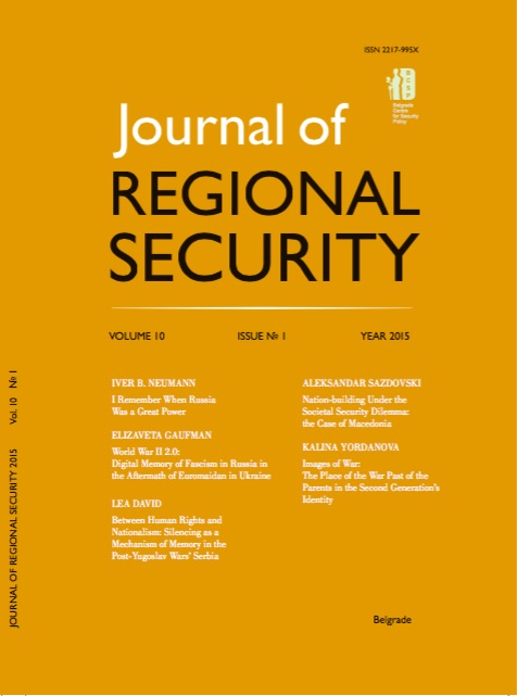 Nation-building Under the Societal Security Dilemma: the Case of Macedonia Cover Image