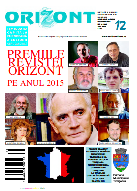 ORIZONT, REVISTĂ A UNIUNII SCRIITORILOR DIN ROMÂNIA, SERIE NOUĂ, DECEMBRIE 2015 NR. 12 (1604) ANUL XXVII