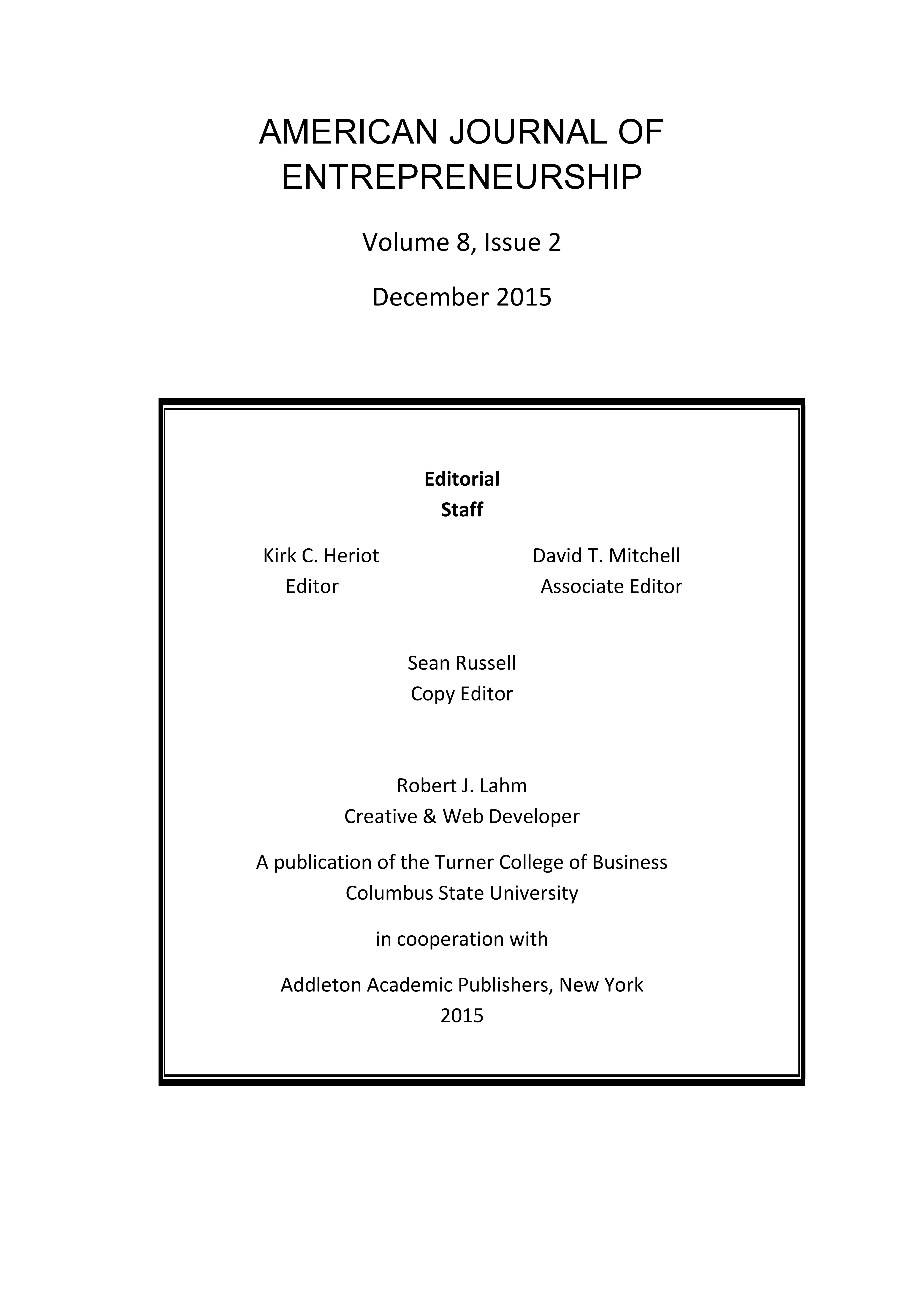 Transnational vs. Domestic Immigrant Entrepreneurs: A Comparative Literature Analysis of the Use of Personal Skills and Social Networks Cover Image