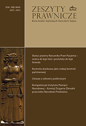 Legal expert opinion on a Government bill to amend the Railway Transport Act and the Act on the Mass Public Transport System (Sejm Paper No 3427) (BAS1475-1415) Cover Image