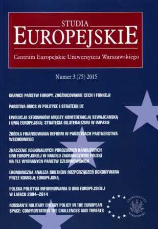 Russian’s Military Energy Policy in the European Space: Confrontation the Challenges and Threats Cover Image