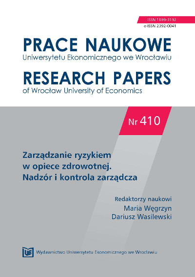 Organizing malpractice as a factor of the risk assessment of health care centres functioning Cover Image