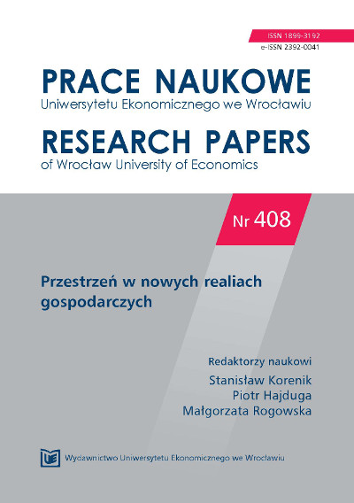 Competitiveness of Wrocław Metropolitan Area – chosen aspects Cover Image