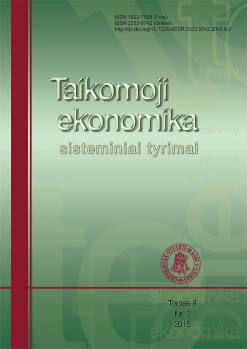 Europos Sąjungos išsivysčiusių ir besivystančių šalių vartotojų ekonominius lūkesčius lemiančių veiksnių tyrimas