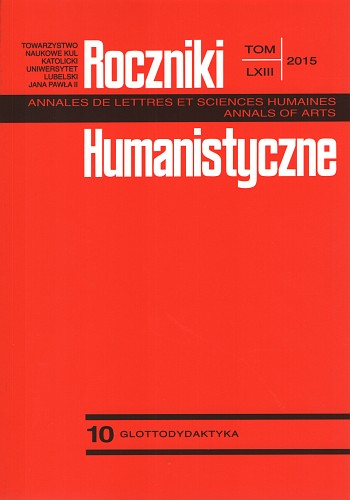 Postrzeganie przez uczących się języka obcego na poziomie zaawansowanym subiektywnych informacji w tekście specjalistycznym napisanym we włoskim języku prawniczym