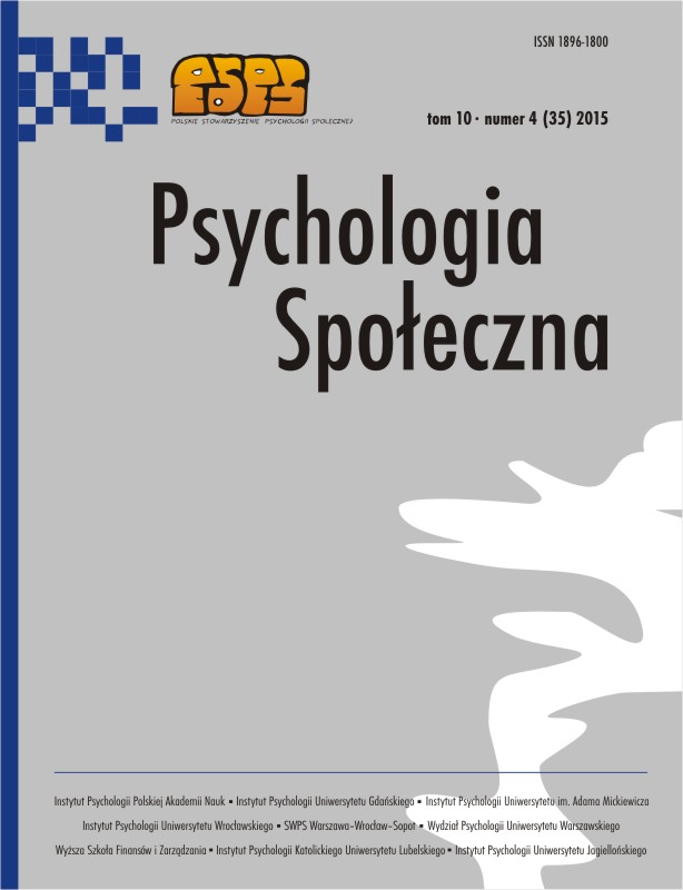 The Polish adaptation of the TriPM scale measuring psychopathy Cover Image