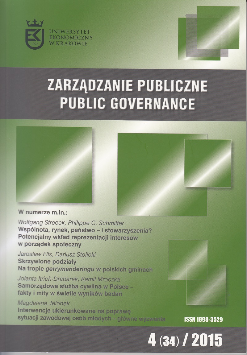 The activity of Polish local government units in international associations Cover Image